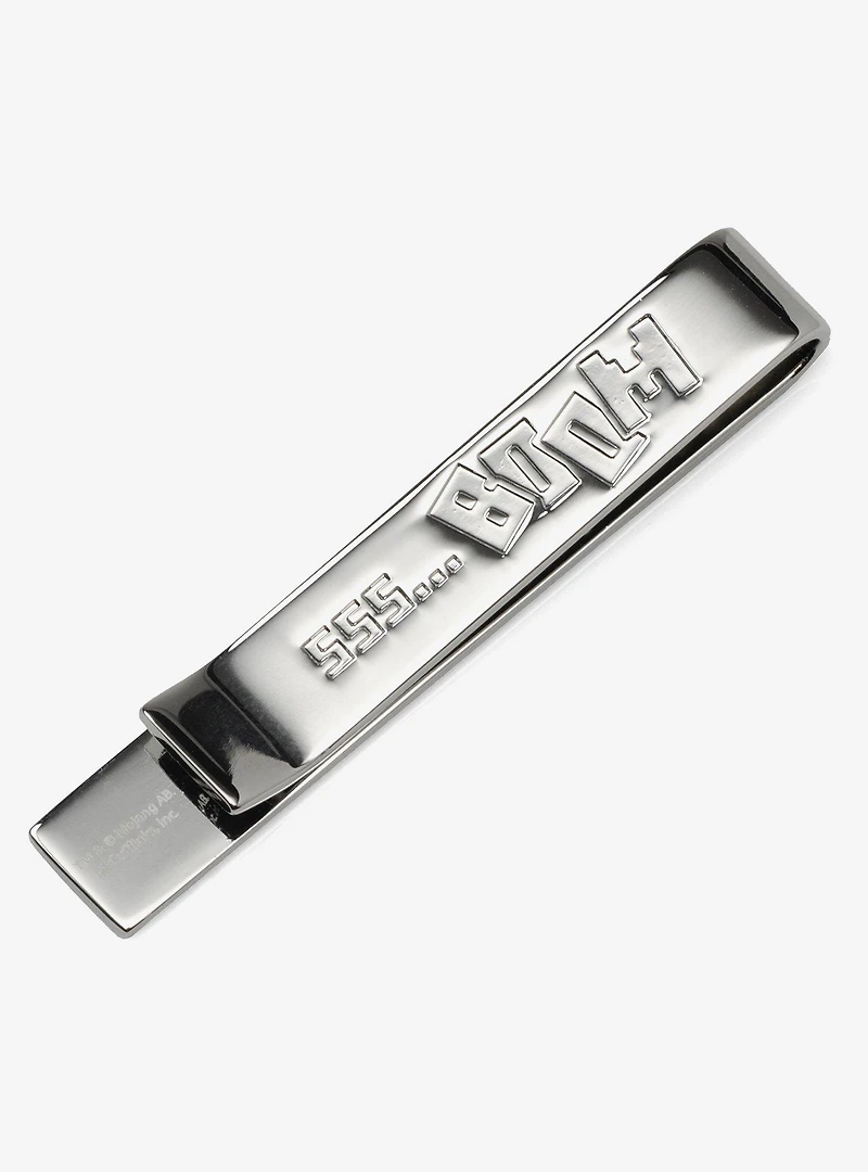 Minecraft Creeper Hidden Message Silver Tie Bar