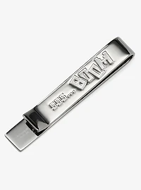 Minecraft Creeper Hidden Message Silver Tie Bar