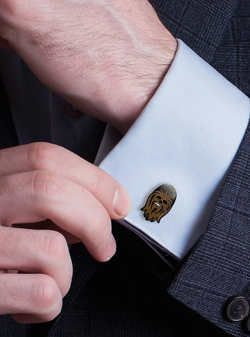 Star Wars Chewbacca Gunmetal Cufflinks