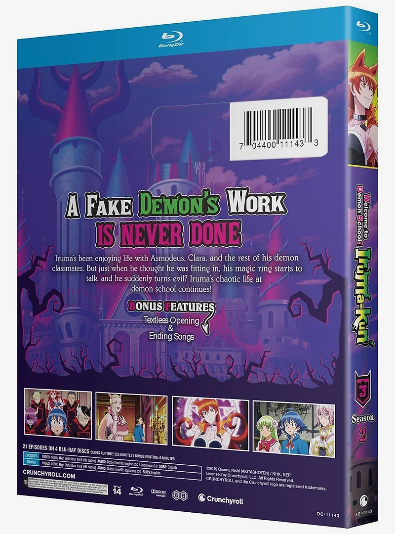 Welcome To Demon School Iruma-Kun: Season 2 Blu-Ray