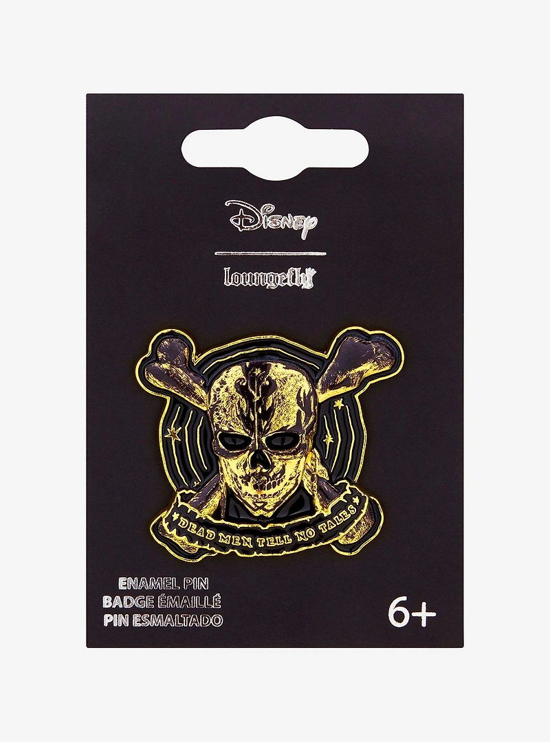 Loungefly Disney Pirates of the Caribbean Skull Enamel Pin - BoxLunch Exclusive