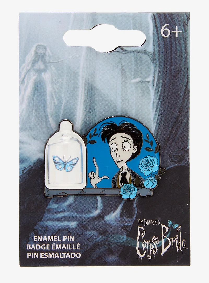 Loungefly Corpse Bride Victor & Butterfly Enamel Pin — BoxLunch Exclusive