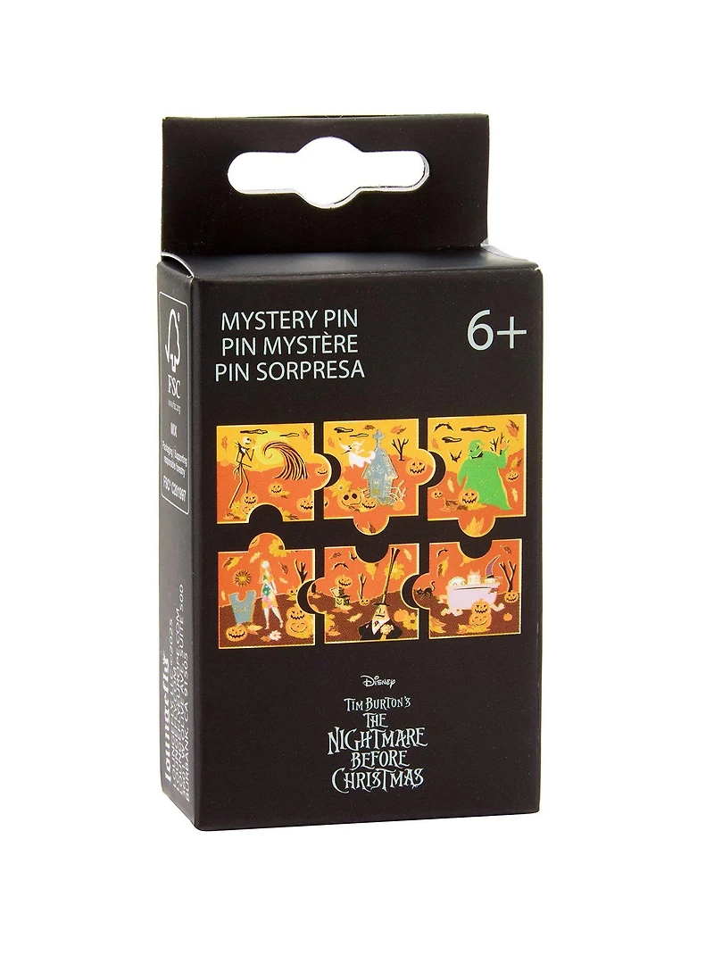 Loungefly Disney The Nightmare Before Christmas Fall Characters Puzzle Blind Box Enamel Pin - BoxLunch Exclusive