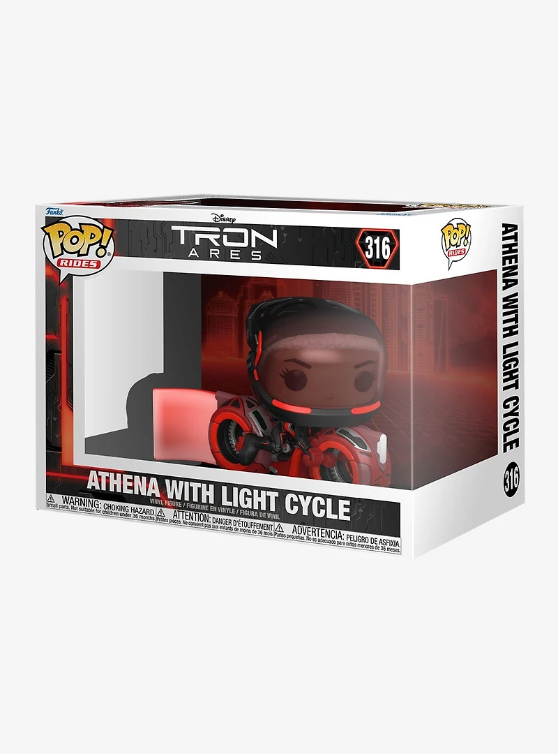 Funko Pop! Rides Tron: Ares Athena with Light Cycle Vinyl Figure