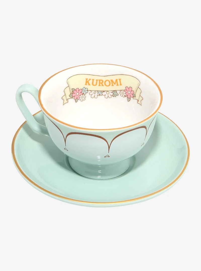 Sanrio Kuromi Floral Tea Cup and Saucer — BoxLunch Exclusive