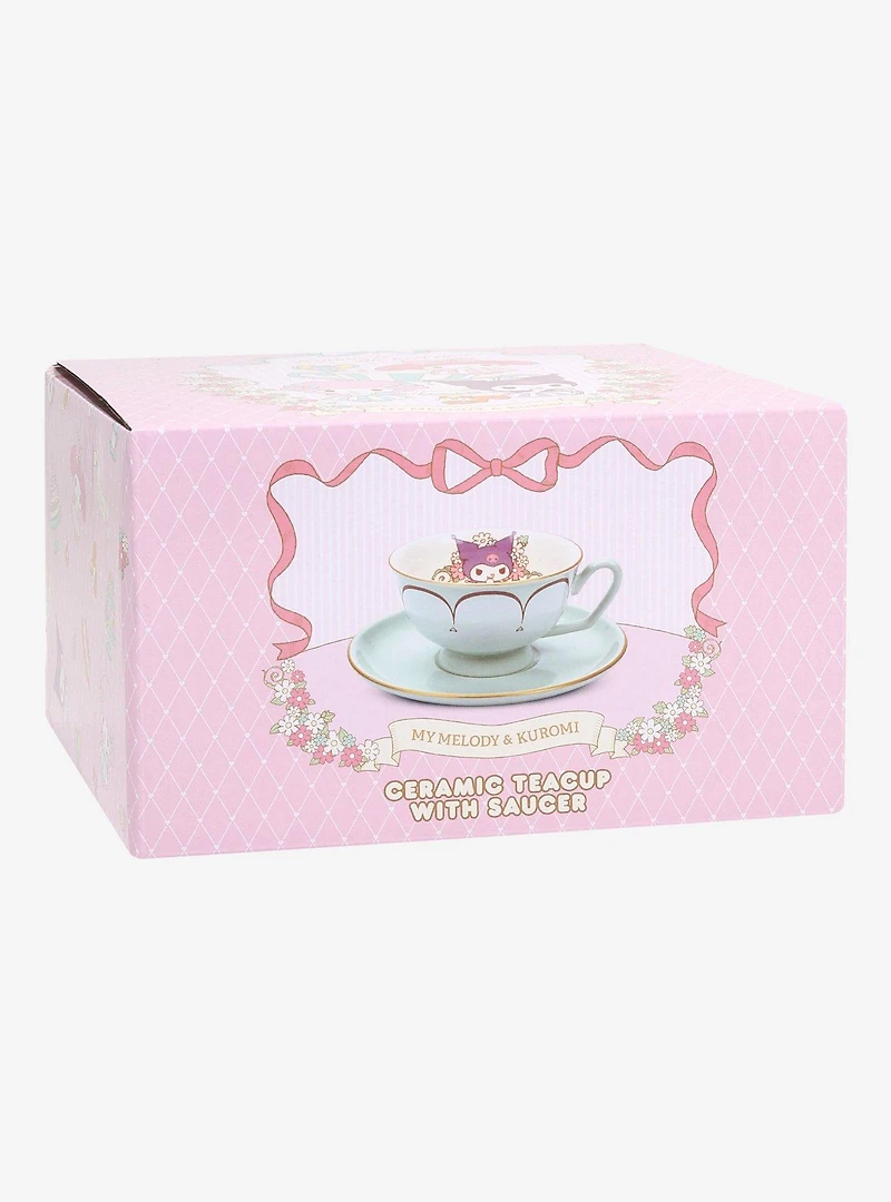 Sanrio Kuromi Floral Tea Cup and Saucer — BoxLunch Exclusive