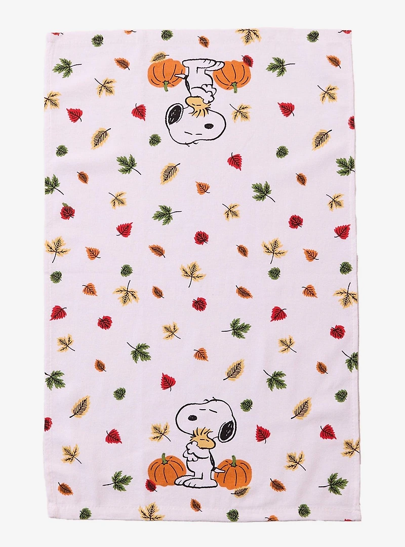 Peanuts Snoopy Autumn Leaves Kitchen Towel Set