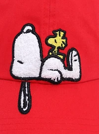 Peanuts Snoopy & Woodstock Chenille Patch Ball Cap - BoxLunch Exclusive