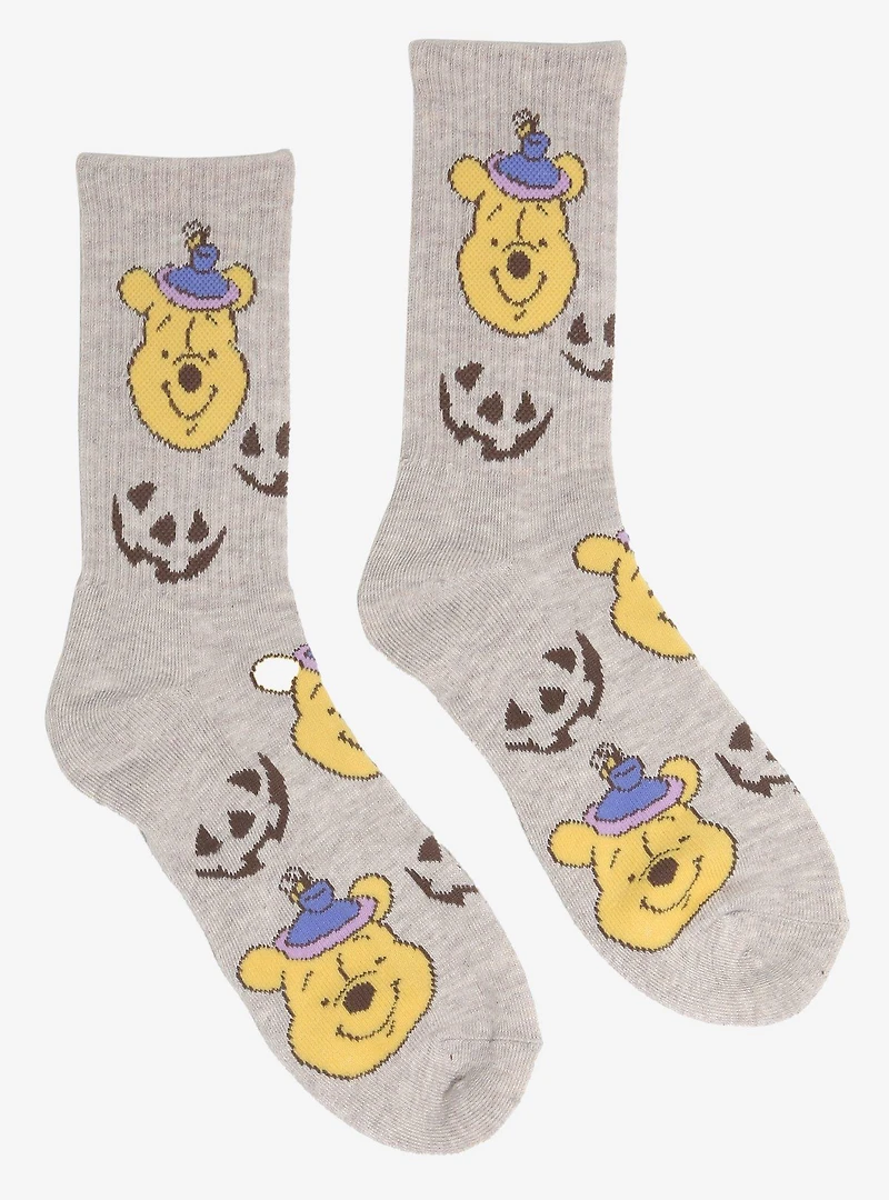 Disney Winnie the Pooh Halloween Allover Print Crew Socks — BoxLunch Exclusive