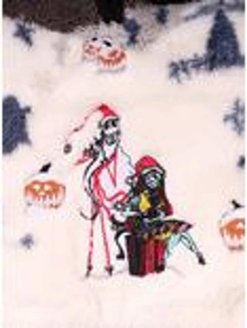 Disney The Nightmare Before Christmas Snowy Scene Toddler Sherpa Quarter Zip Jacket - BoxLunch Exclusive