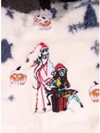 Disney The Nightmare Before Christmas Snowy Scene Toddler Sherpa Quarter Zip Jacket - BoxLunch Exclusive