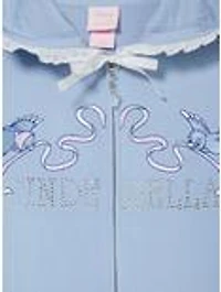 Disney Cinderella Rhinestone Title Women's Zippered Hoodie - BoxLunch Exclusive