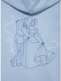 Disney Cinderella Rhinestone Title Women's Plus Zippered Hoodie - BoxLunch Exclusive