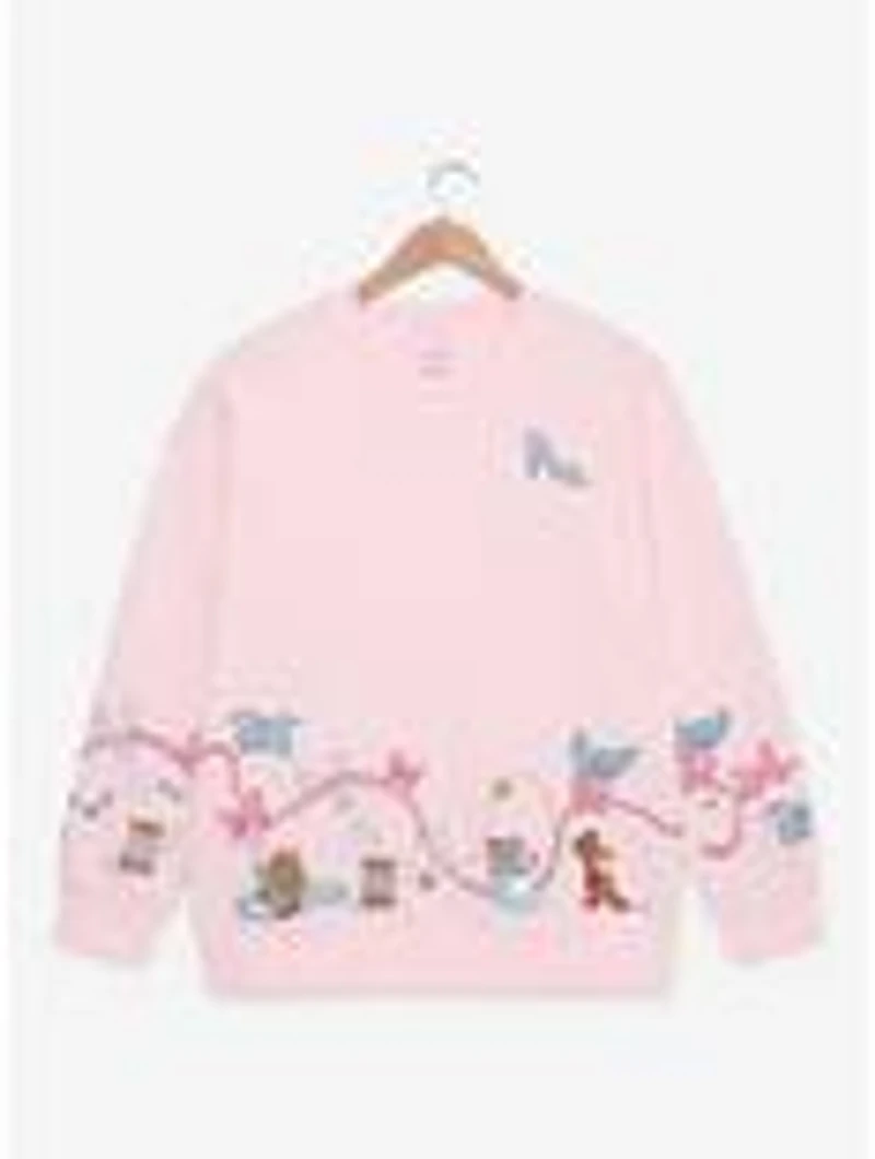 Disney Cinderella Pink Women's Crewneck — BoxLunch Exclusive