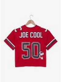 Peanuts Joe Cool Women's Cropped Football Jersey - BoxLunch Exclusive