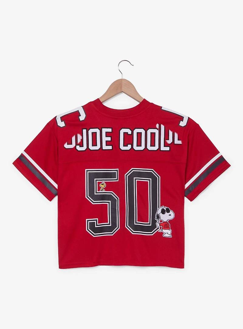 Peanuts Joe Cool Women's Cropped Football Jersey - BoxLunch Exclusive