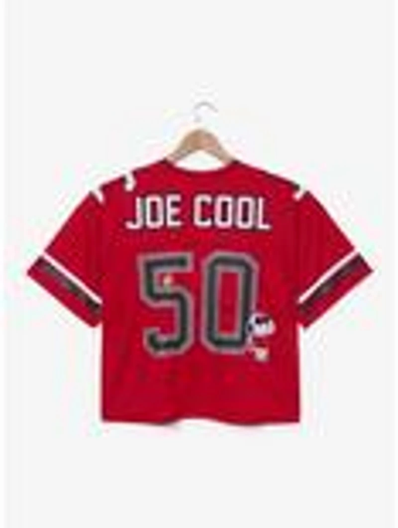 Peanuts Joe Cool Women's Plus Cropped Football Jersey - BoxLunch Exclusive