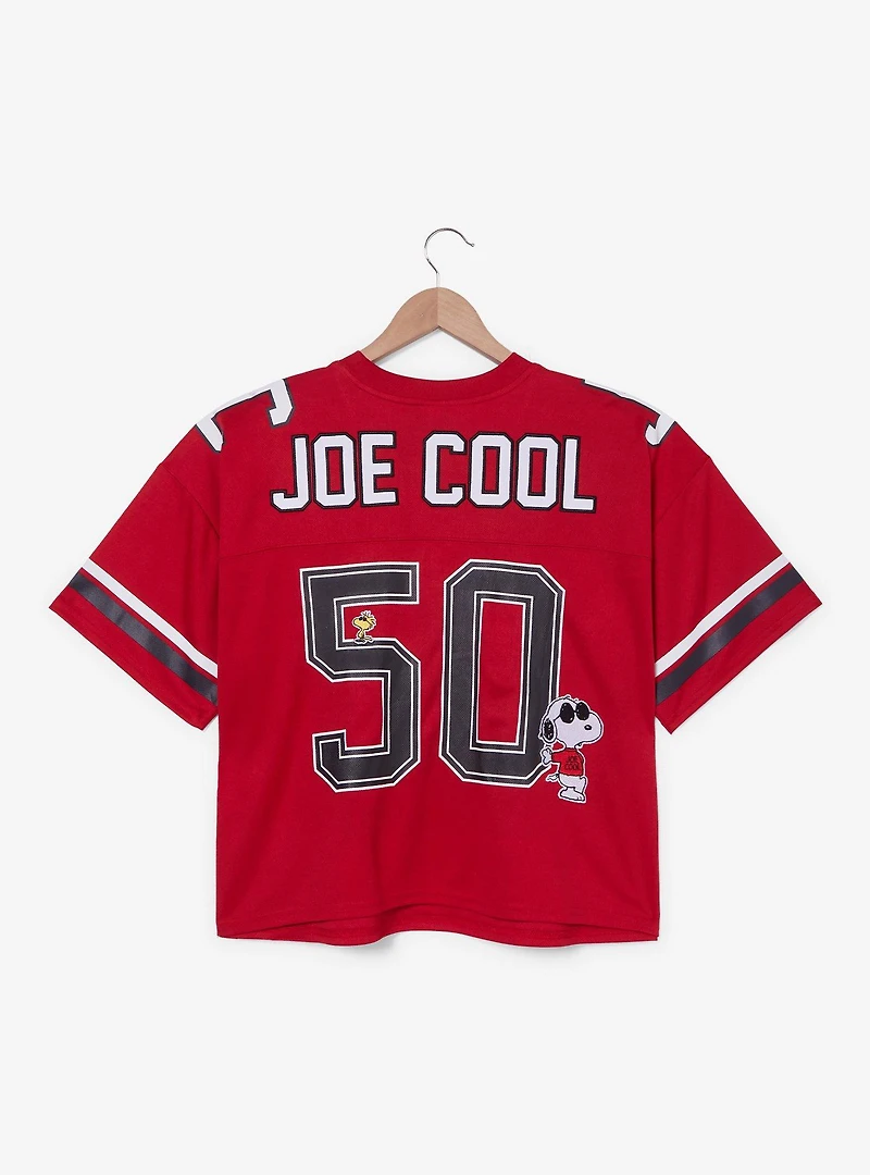 Peanuts Joe Cool Women's Plus Cropped Football Jersey - BoxLunch Exclusive