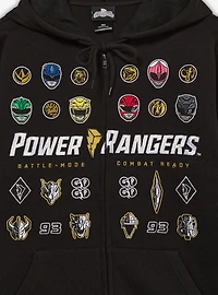 Power Rangers Embroidered Badges Zippered Hoodie - BoxLunch Exclusive