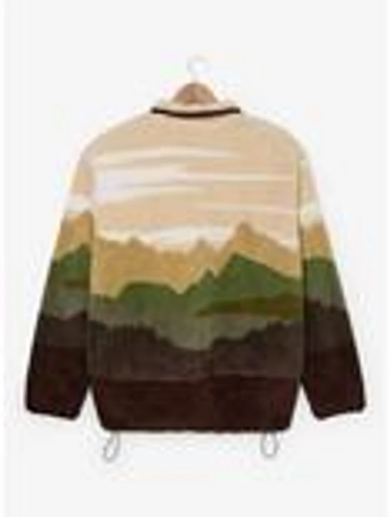 the Lord of Rings Scenic Sherpa Quarter Zip Crewneck — BoxLunch Exclusive