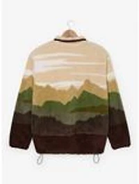 the Lord of Rings Scenic Sherpa Quarter Zip Crewneck — BoxLunch Exclusive