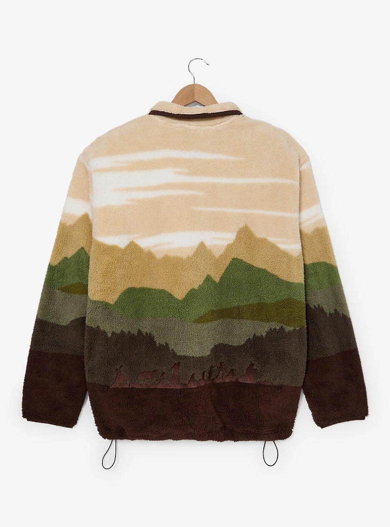 the Lord of Rings Scenic Sherpa Quarter Zip Crewneck — BoxLunch Exclusive