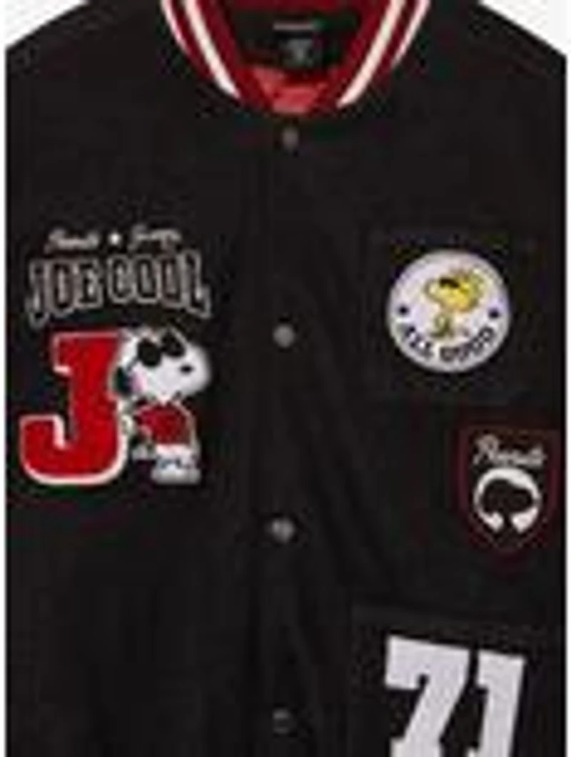 Peanuts Joe Cool Patches Varsity Jacket - BoxLunch Exclusive