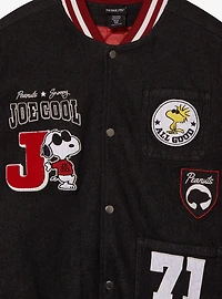 Peanuts Joe Cool Patches Varsity Jacket - BoxLunch Exclusive