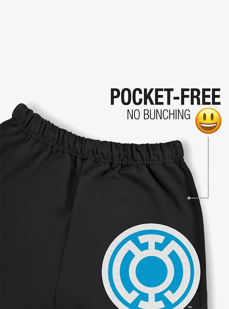 Green Lantern Core Blackest Night Blue Sweatpants
