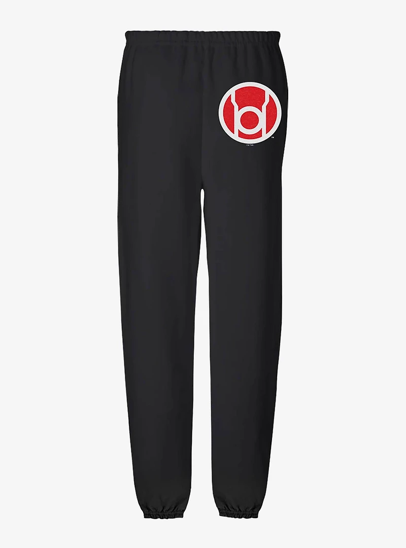 Green Lantern Core Blackest Night Red Logo Sweatpants