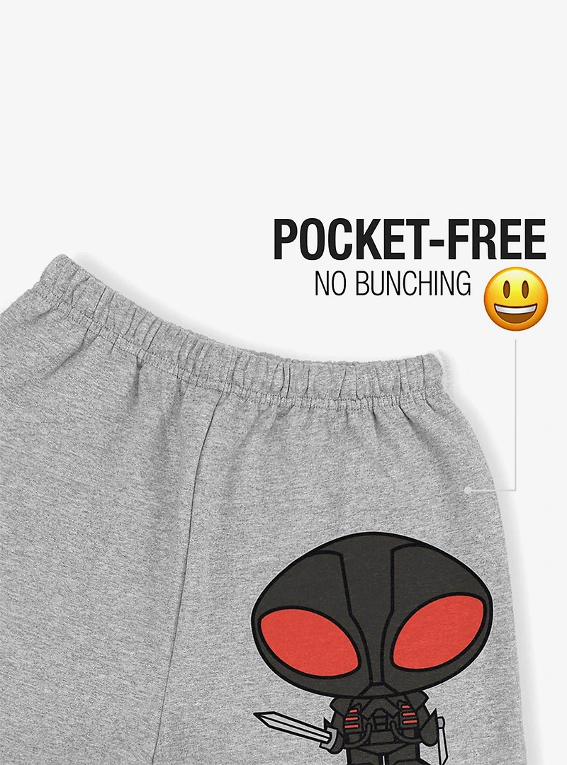 DC Comics Aquaman Movie Black Manta Chibi Character Sweatpants