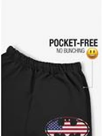 DC Comics Batman USA Flag Shield Logo Sweatpants