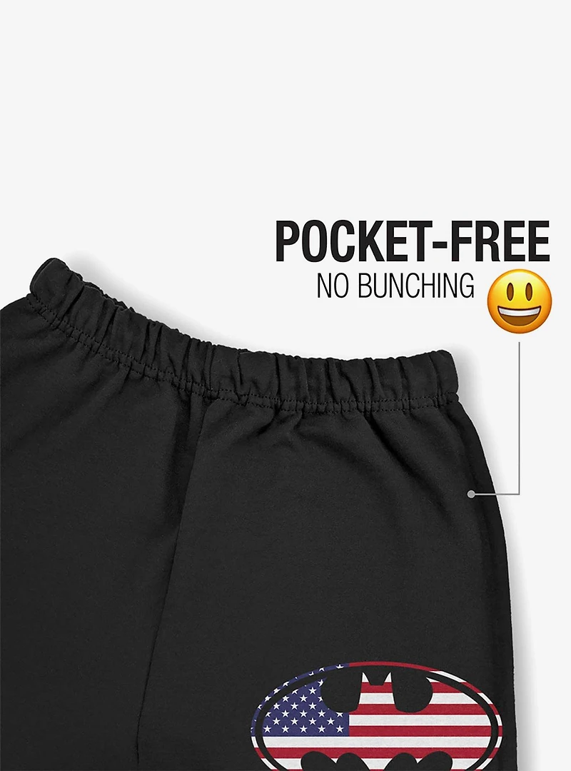 DC Comics Batman USA Flag Shield Logo Sweatpants