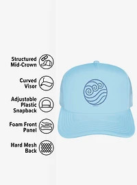 Avatar: The Last Airbender Water Bending Symbol Foam Trucker Hat