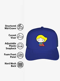 Superman Supergirl Cute Chibi Character Foam Trucker Hat