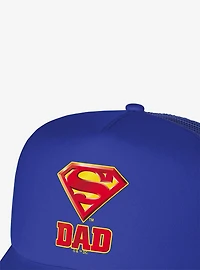 Superman Super Dad Shield Logo Foam Trucker Hat