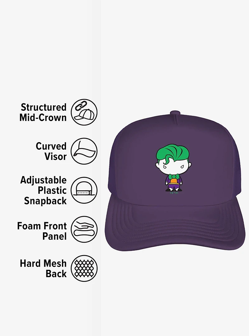 Batman Joker Cute Chibi Character Foam Trucker Hat