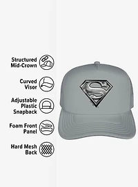Superman Steel Logo Foam Trucker Hat