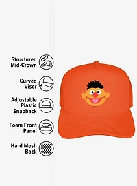 Sesame Street Ernie Head Foam Trucker Hat