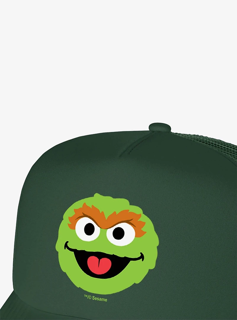Sesame Street Oscar Head Foam Trucker Hat