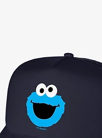Sesame Street Cookie Monster Head Foam Trucker Hat