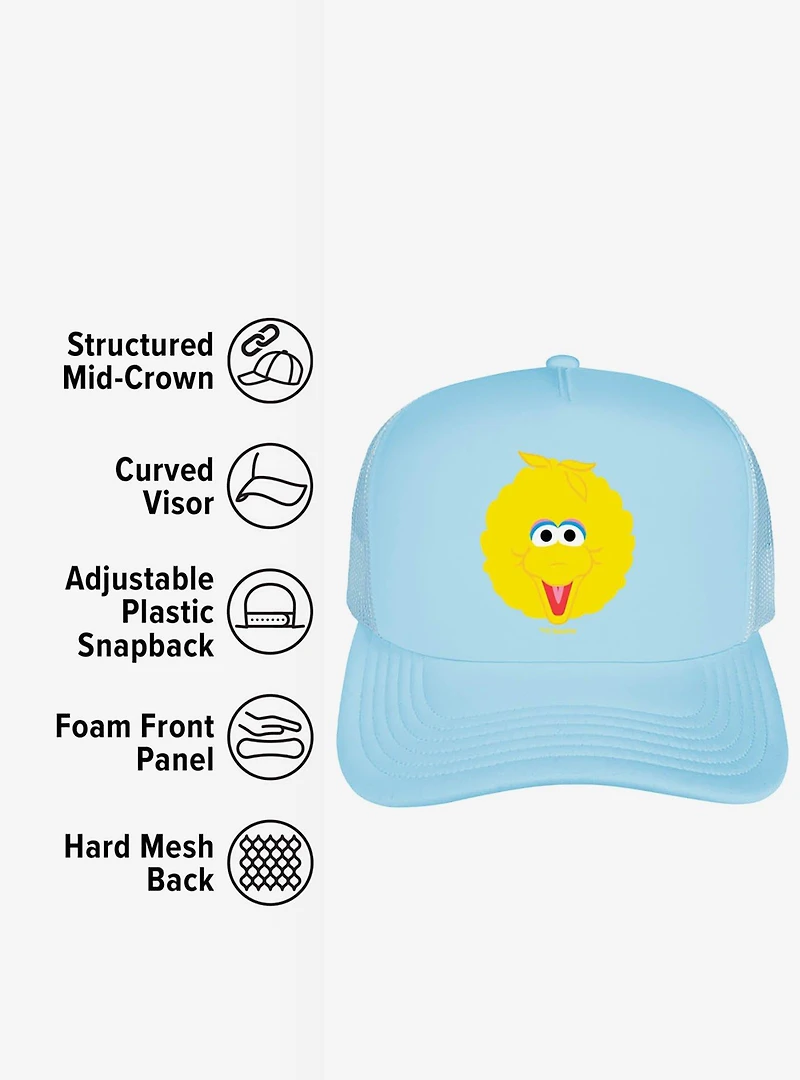 Sesame Street Big Bird Head Foam Trucker Hat