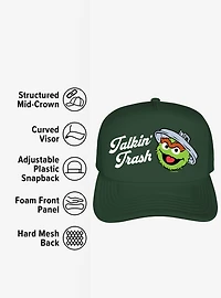 Sesame Street Oscar The Grouch Talkin' Trash Foam Trucker Hat