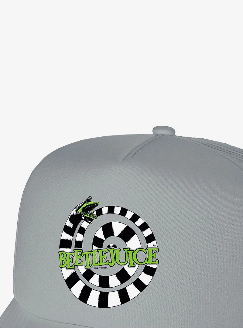 Beetlejuice Sandworm Logo Foam Trucker Hat
