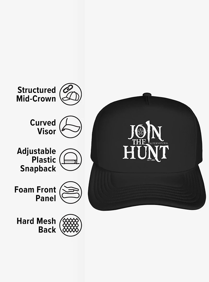 Supernatural Join The Hunt Foam Trucker Hat