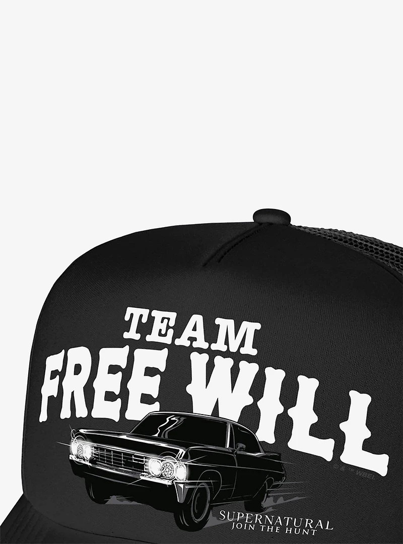 Supernatural Team Free Will Foam Trucker Hat