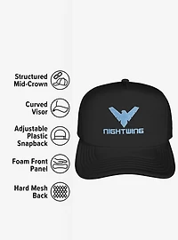 Batman Nightwing Logo Foam Trucker Hat
