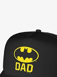 Batman Bat Dad Shield Logo Foam Trucker Hat