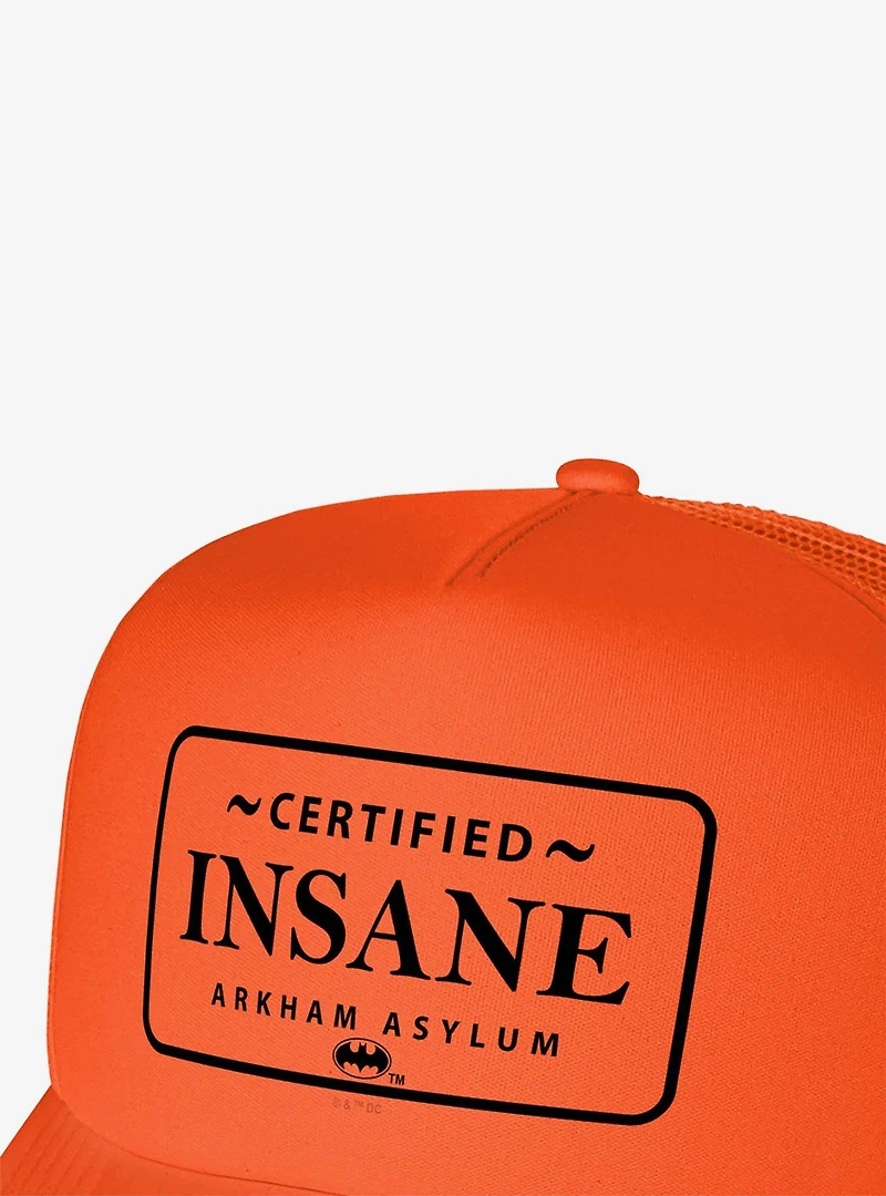 Batman Joker Certified Insane Arkham Asylum Foam Trucker Hat