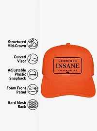 Batman Joker Certified Insane Arkham Asylum Foam Trucker Hat